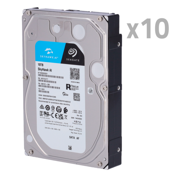 Pack de discos duros - 10XHD10TB-S-AI