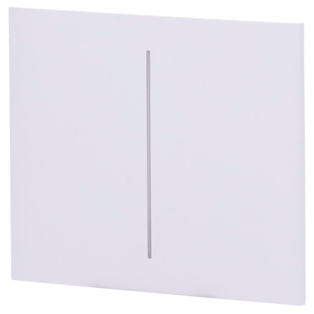 Panel táctil para interruptor doble vertical – AJ-CENTERBUTTON-2G-W-VERT