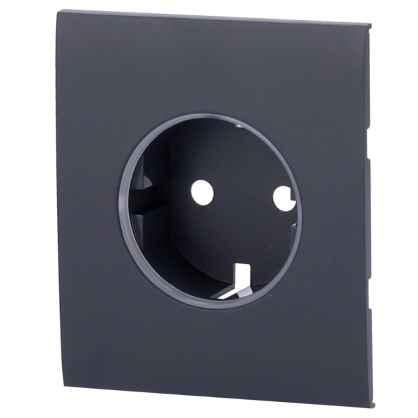 Tapa central para enchufe básico tipo F - AJ-CENTERCOVER-GRA