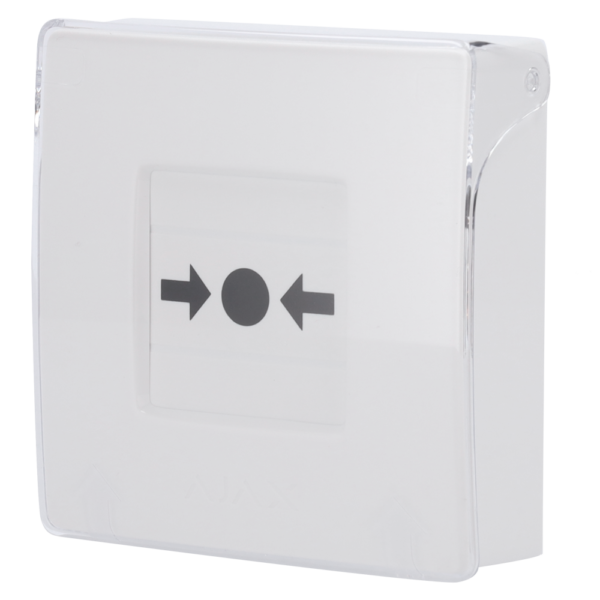 Botón manual de alarma de incendio blanco - AJ-MANUALCALLPOINT-WHITE
