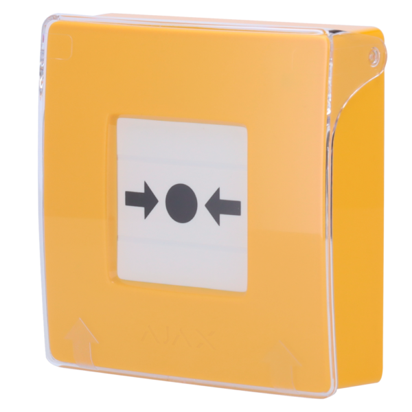 Botón manual de alarma de incendio amarillo - AJ-MANUALCALLPOINT-YELLOW