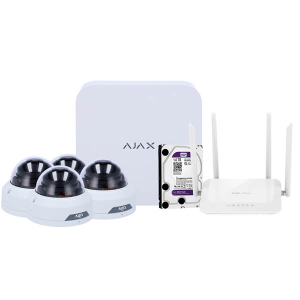 Kit de videovigilancia Ajax - AJ-NVRKIT108T-2W