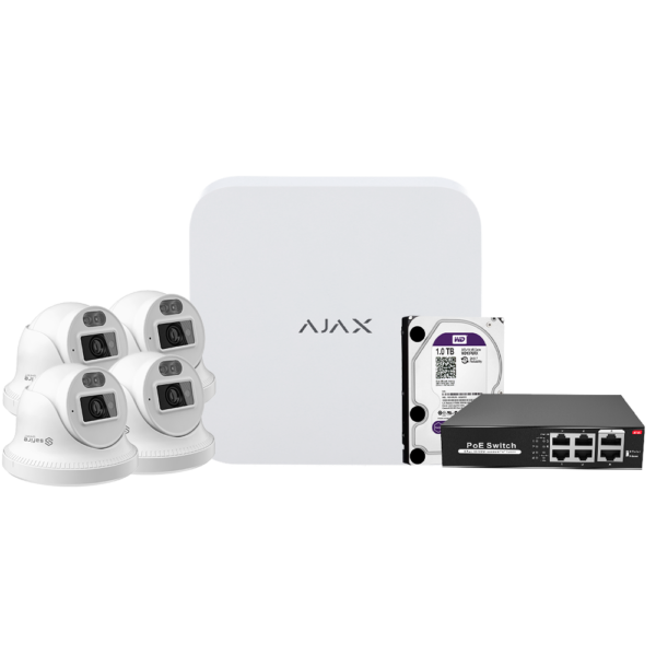 Kit de videovigilancia Ajax - AJ-NVRKIT108T-4