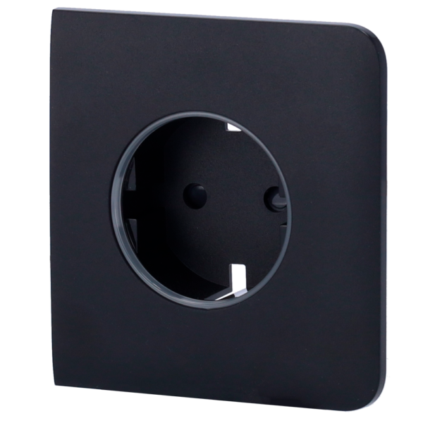 Tapa lateral para enchufe inteligente tipo F - AJ-SIDECOVER-SMART-B