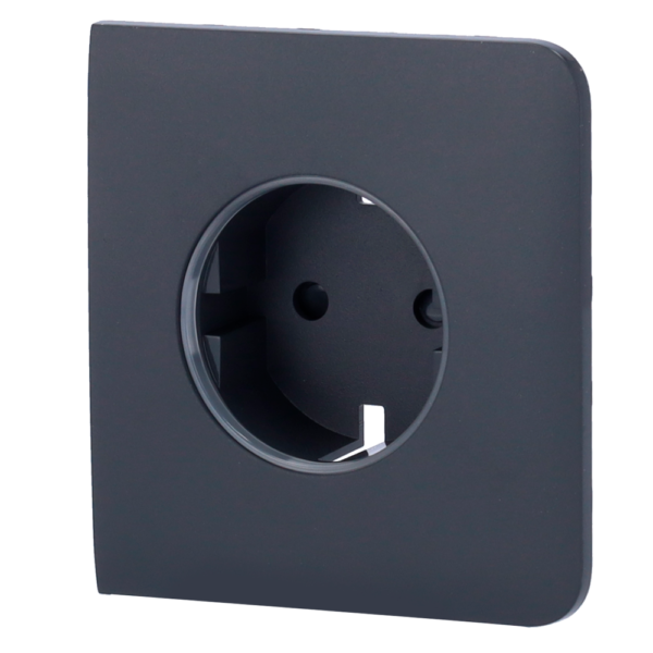 Tapa lateral para enchufe inteligente tipo F - AJ-SIDECOVER-SMART-GRA