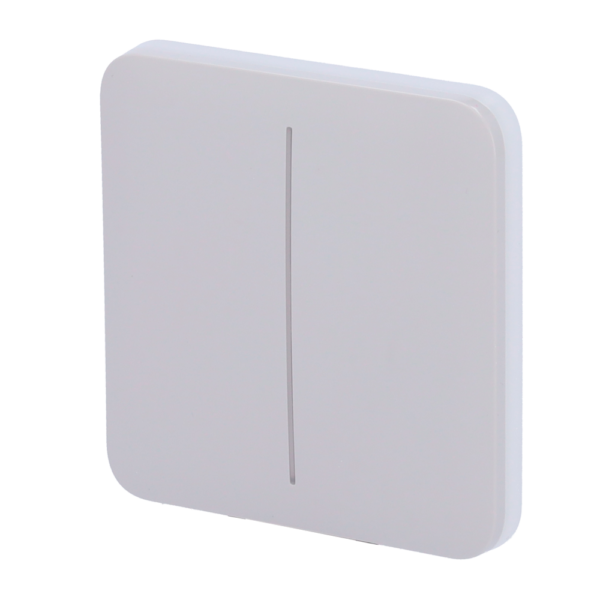 Panel táctil para interruptor de luz doble - AJ-SOLOBUTTON-2G-FOG