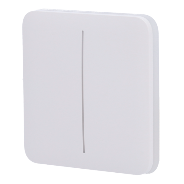 Panel táctil para interruptor de luz doble - AJ-SOLOBUTTON-2G-W