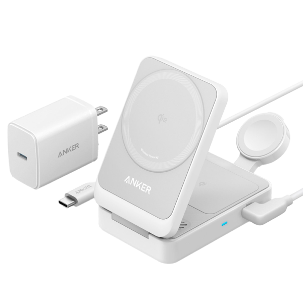 Cargador inalámbrico 3 en 1 Anker - ANK-2557-3-IN-1-W