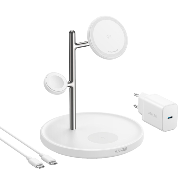 Cargador inalámbrico 3 en 1 Anker - ANK-SWCHARGER-3-IN-1-W