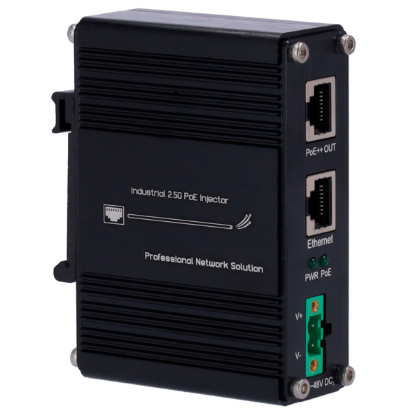 Inyector Hi-PoE Industrial - INJ-IPOE-60W-2.5G-DC