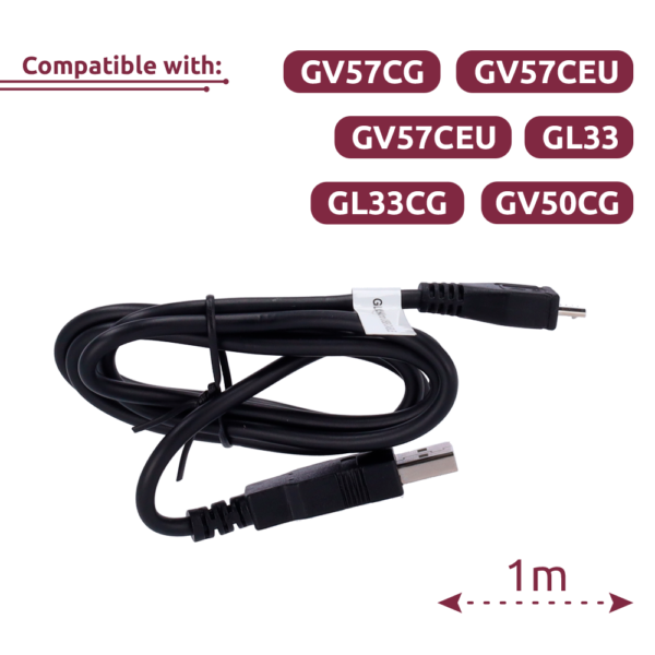 Cable micro USB 100CM - QL-MICRO-USB-CABLE-100CM-BLACK-RO