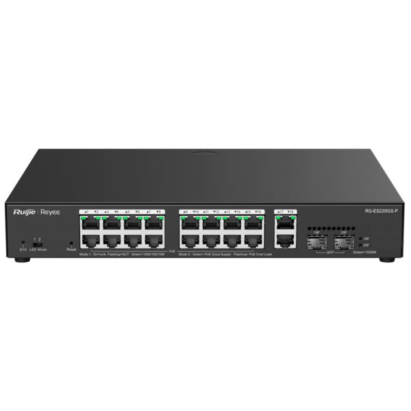 Reyee Switch PoE Cloud Gestionable - RG-ES220GS-P