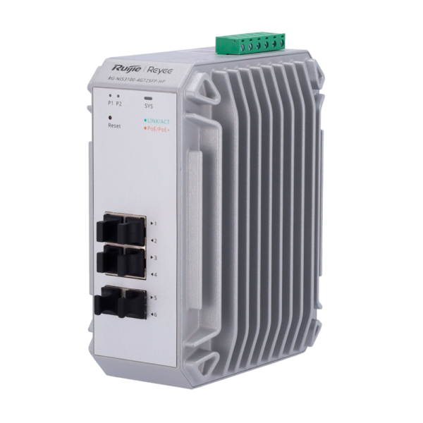 Reyee Switch Industrial PoE Cloud Capa 2 - RG-NIS3100-4GT2SFP-HP