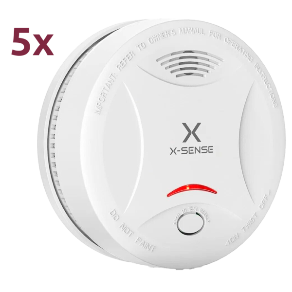 Pack de 5 detectores de humo autónomo X-Sense - SD11-5PACK
