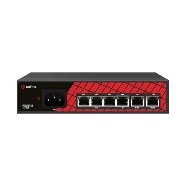 Safire Switch Hi-PoE - SF-SW0604HIPOE-60