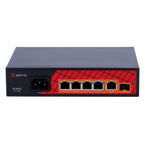 Safire Switch Hi-PoE - SF-SW0604HIPOE-GF-65