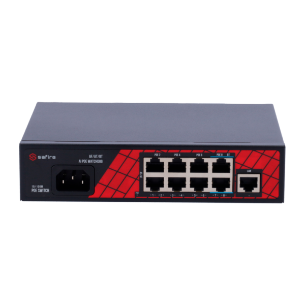 Safire Switch Hi-PoE - SF-SW0908HIPOE-120