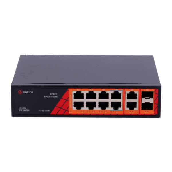 Safire Switch Hi-PoE - SF-SW1208HIPOE-GF-120