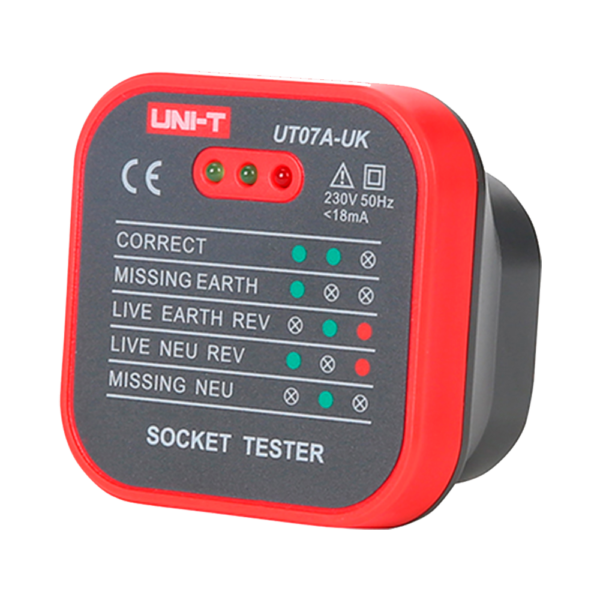 Tester de tomas eléctricas UK - UT07A-UK