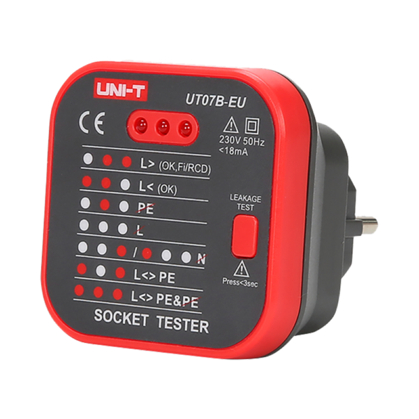 Tester de tomas eléctricas EU - UT07B-EU