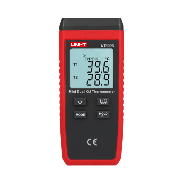 Termómetro con sondas tipo K y J - UT320D