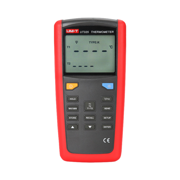Termómetro con sondas tipo  K, J, T, E, R, S y N - UT325
