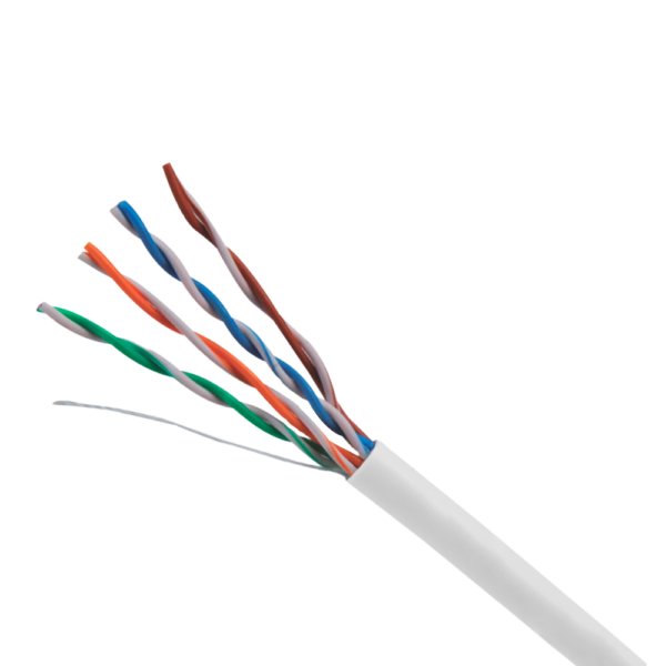 Uniview cable UTP categoría 5E, - UV-UTP5E-300-BC24AWG-DCA-B-W