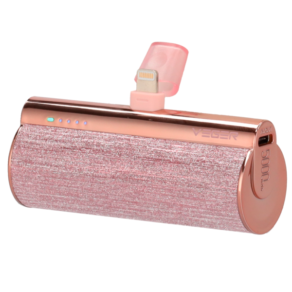 VEGER Mini Power bank con LEDs carga - VG-W0573P-R