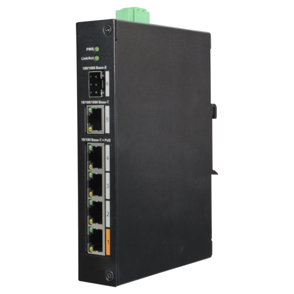Switch PoE X-Security - XS-SW0604HIPOE-F-60-DIN
