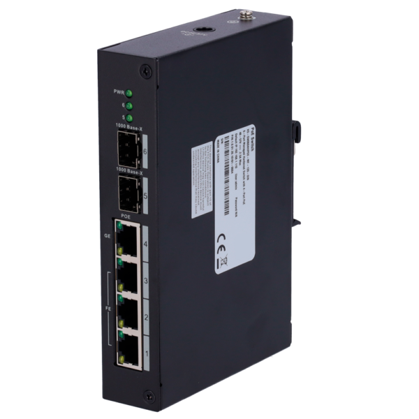Switch PoE X-Security - XS-SW0604HIPOE-MF-120-DIN