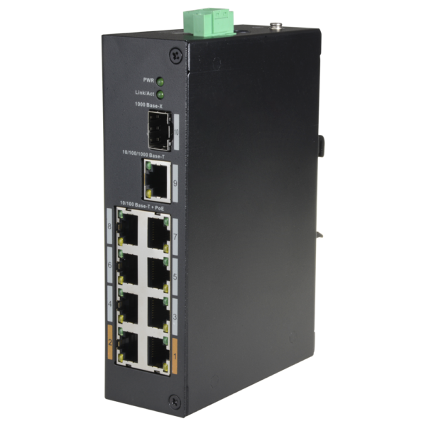 Switch PoE X-Security - XS-SW1008POE-96-DIN