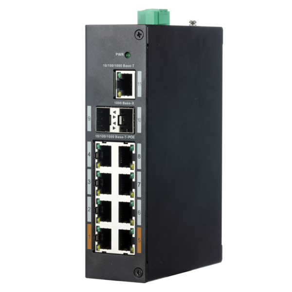 Switch Industrial X-Security - XS-SWI1108HIPOE-G120DIN