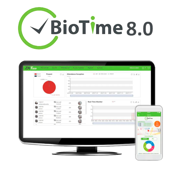 Licencia software control de presencia - ZK-BIOTIME8-2