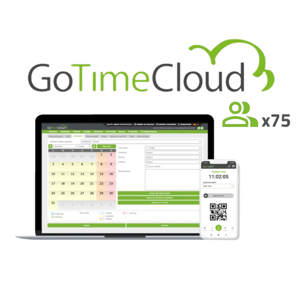 Licencia nube control de presencia - ZK-GOTIMECLOUD-75