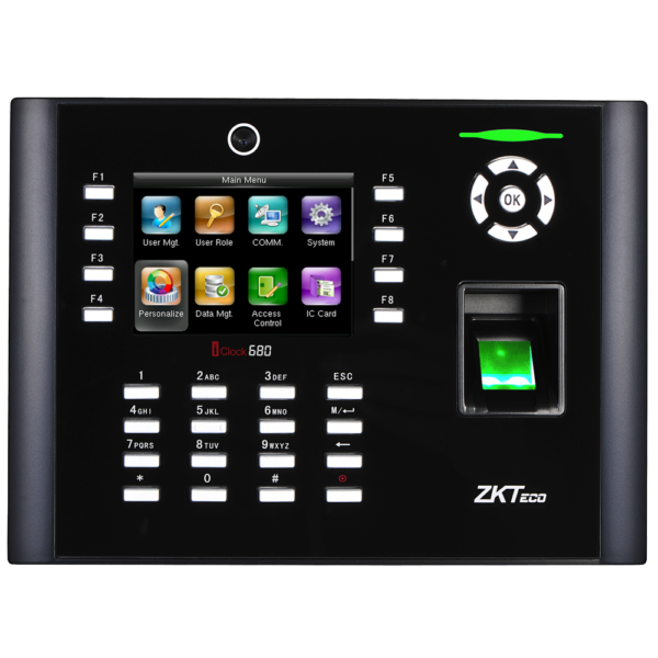 Control de presencia con cámara - ZK-TA-ICLOCK-680ZMM-12-W