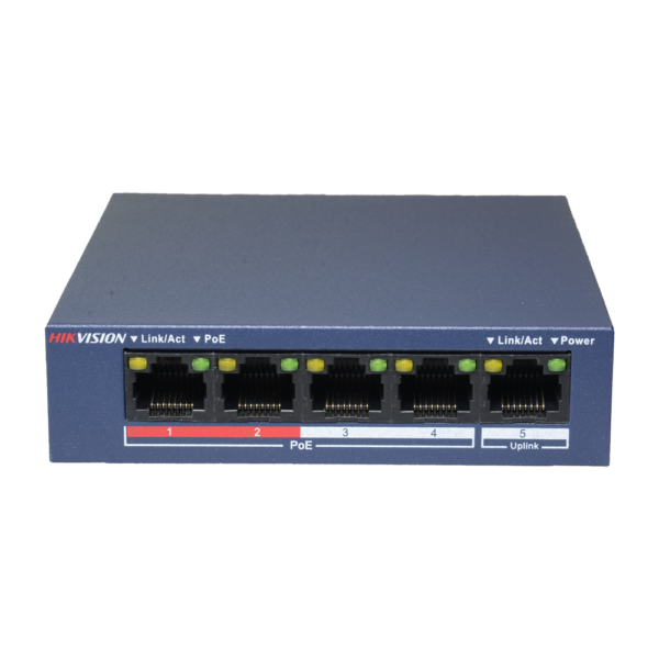 Switch de sobremesa Hikvision - DS-3E0105P-E/M