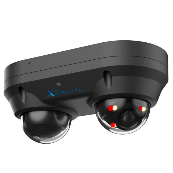 X-Security Cámara IP Domo dual - XS-IPD850A-4P-DUAL-BLACK