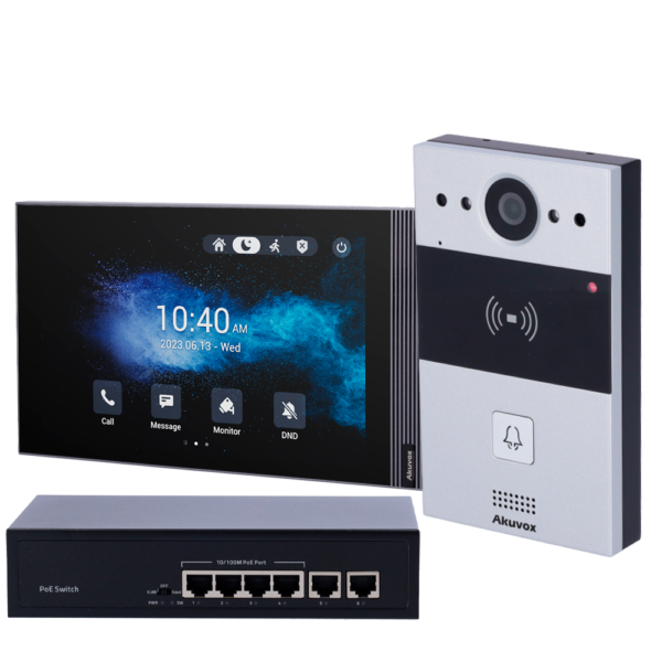 Kit de videoportero en superficie Linux - AK-KIT04-IP
