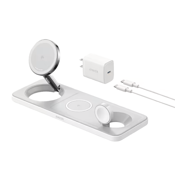 Cargador inalámbrico 3 en 1 Anker - ANK-PADWCHARGER-3-IN-1-W