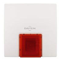 Sirena exterior vocal con flash Rojo DAITEM