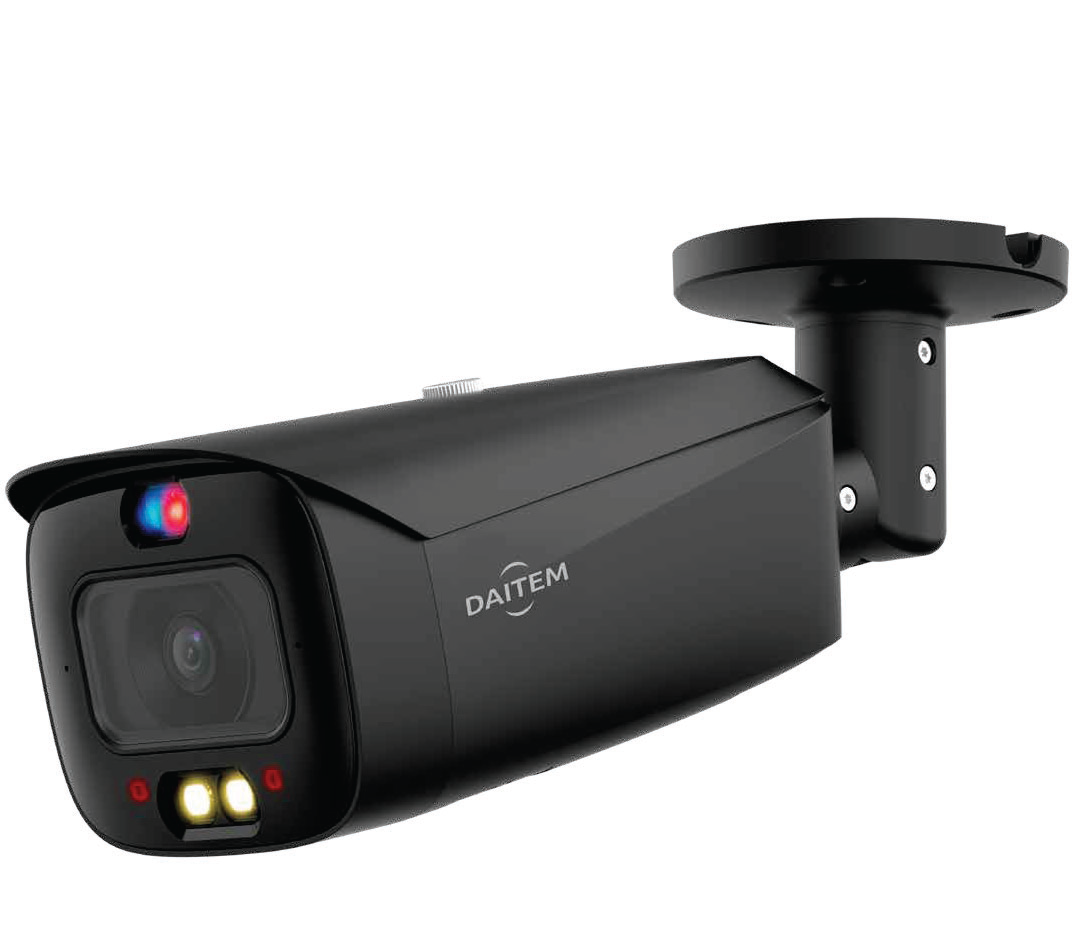 Cámara IP 5 Mp, caja Tioc 3,0 IR/LED negra