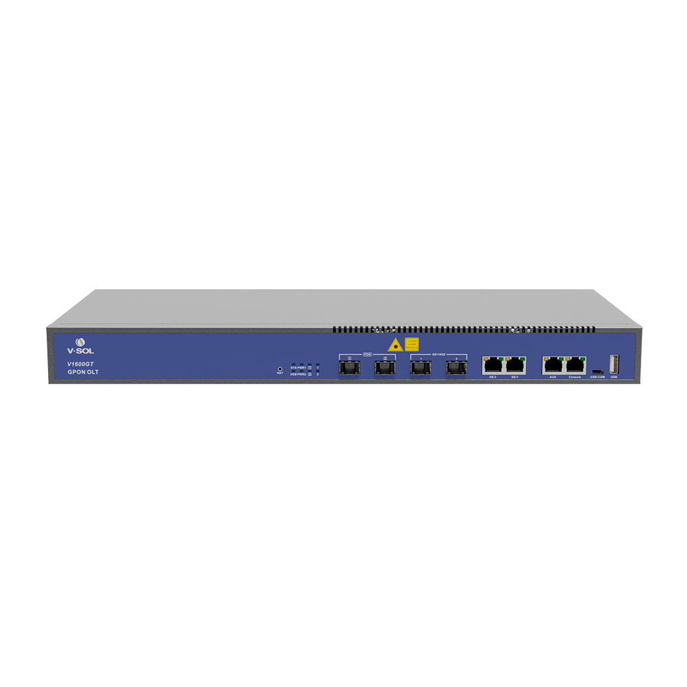 V-SOL 2 Puertos Pon Gpon OLT – 2 Puertos RJ45 GE + 2 Puertos SFP+ ( GE/10GE ) (VSOL-V1600GT)