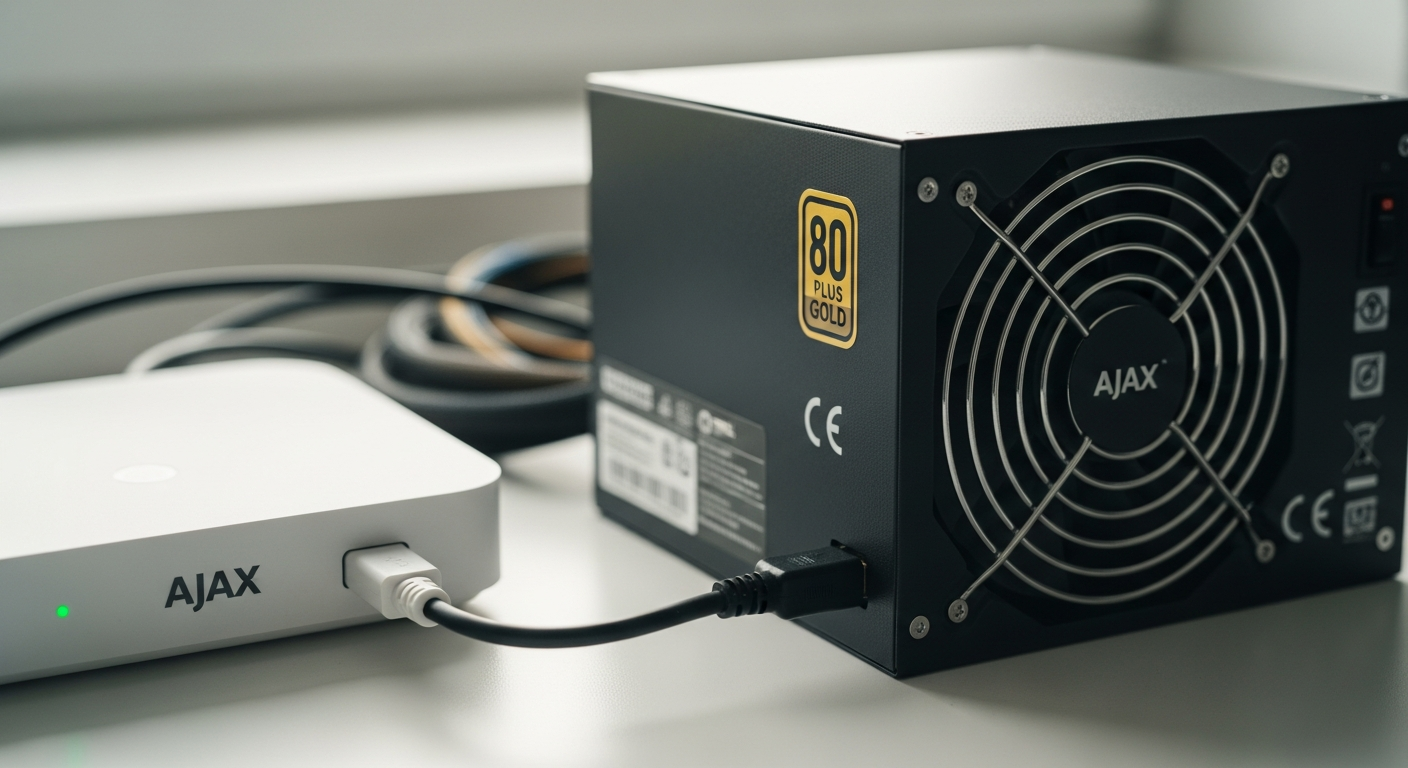 Fuente de alimentación profesional para sistemas de seguridad Ajax con certificaciones