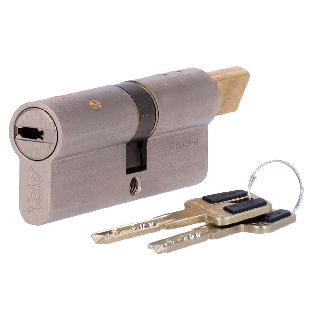 Cilindro de alta seguridad doble embrague – Anti-bumping, ganzúa, taladro y rotura (YALE-CYLINDER-HSK-3540)