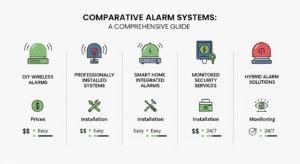 Comparativa visual de sistemas de alarma para casas en 2026