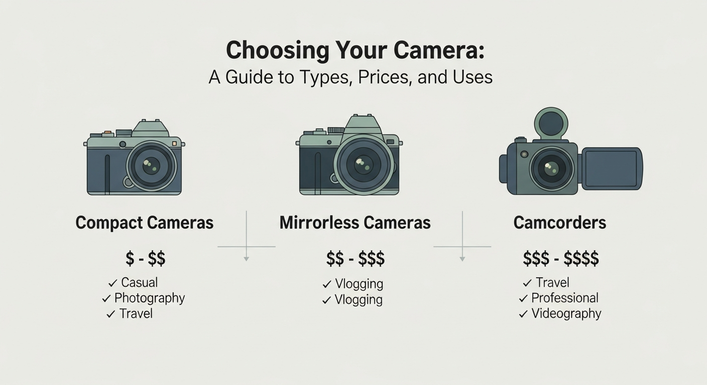 Comparativa de cámaras de video por tipo y presupuesto para elegir la mejor