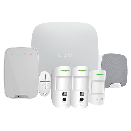 AJ-HUB2KIT4G-MP-PHOD-W Ajax Kit de Alarma Blanco (AJ-HUB2KIT4G-MP-PHOD-W)
