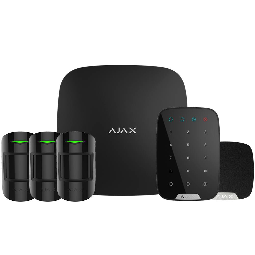 AJ-HUBKIT-RENOVE1-B Ajax Kit de Alarma Negro (AJ-HUBKIT-RENOVE1-B)