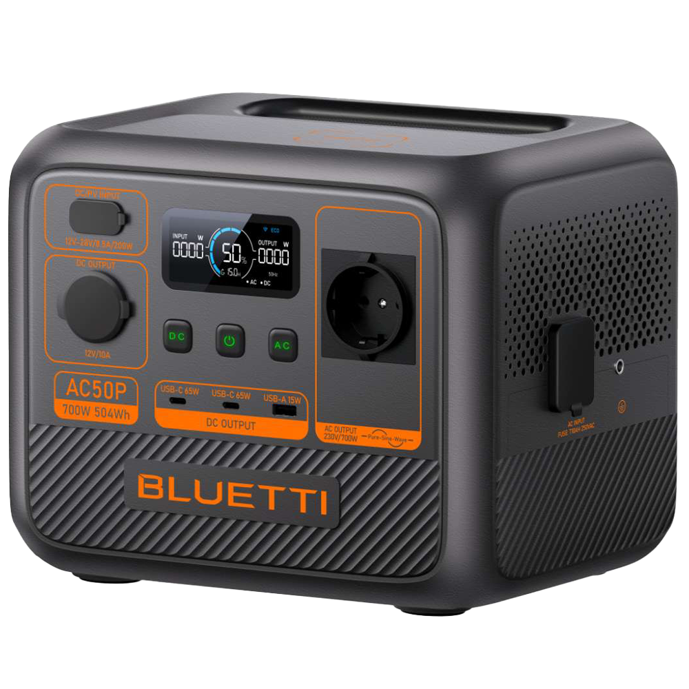 Batería portátil Bluetti – Gran capacidad 504Wh (18Ah) (BL-AC50P)