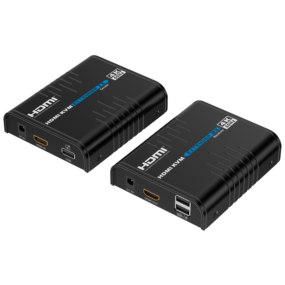 Extensor KVM de señal HDMI – Alcance 120 m (HDMI-EXT-PRO-4K60-KVM)